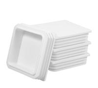 Alipis Cappucci per Pali di Recinzione Quadrati 100X100 MM in Plastica ABS Bianca Set da 4 Pezzi Copertura Protettiva per Tubi da Giardino Facile Installazione per Protezione e