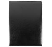 Alipis Cartella Porta Documenti Multifunzionale con Porta Penne Flessibile e Design Intercalare Organizer Portfolio per Colloqui e Conferenze Nero con Blocchetto per Ufficio e Studio