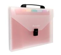 Alipis Cartella Portadocumenti a Fisarmonica A4 Multistrato, Borsa Portatile Leggera 7 Tasche, Organizer per Ufficio e Piccolo Archivio Documenti, Adatta per Fatture e Banconote