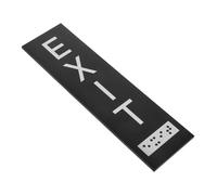 Alipis Cartello Uscita in Braille Autoadesivo 18x5 Cm, Segnale Indicatore Sicurezza Per Corridoi, Adesivo Durevole Per Edifici Pubblici e Ambienti Interni