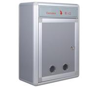 Alipis Cassetta Suggerimenti con Serratura in Acciaio Inossidabile e Lega di Alluminio Grande Capacità da Parete Anti-furto per Scuole e Luoghi Pubblici Contenitore per Lettere e