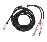 Alipis Cavo Audio USB C Doppio Jack Convertitore Stereo Plug Play per Smartphone Tablet Laptop Amplificatori e Mixer Connessione Affidabile e Compatibile