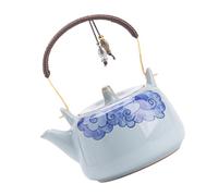 Alipis Ceramic Chinese Teapot Small Porcelain Kettle With Comfortable Handle Traditional Decorative Teapot For Home And Small Gatherings