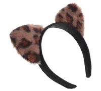 Alipis Cerchietto Comodo e Ben Fatto per Chioma Orecchie da Gatto Leopardate Accessorio Elegante e Divertente in Peluche Morbido e Plastico per Cosplay e Festival