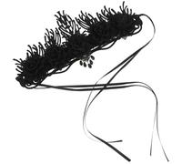 Alipis Cerchietto Corona Barocco Vintage Nero per Donna, Accessorio Versatile e Facile da Acconciare, per Feste e Foto di Halloween