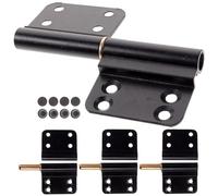 Alipis Cerniere per Porte da Bagno e Interne in Lega di Alluminio Nera, Set da 4 Pezzi, Cerniere Pesanti per Porte Residenziali Montaggio Semplice e Apertura Scorrevole