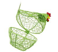 Alipis Cestino Creativo in Filo Metallico Per Conservare Le Uova Di Gallina Supporto Per Nido Accessorio Da Cucina Pratico Per Uova E Frutta Verde