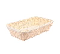 Alipis Cestino Intrecciato in Plastica Stile Pastorale 40x30x8 Cm Cestino Portaoggetti per Frutta e Pane Esposizione Alimenti Conservazione in Casa, Hotel e Negozio
