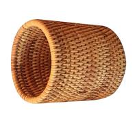 Alipis Cestino Rattan Fatto a Mano per Set da Tè Design Cilindrico, Resistente e Creativo, come Contenitore Portaoggetti per Ufficio o Ristorante