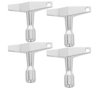 Alipis Chiave universale per accordatura batteria da 4 pezzi: chiave in lega di alluminio per batteria - strumento per accordatura a quadrata - accessori hardware per per esecutori