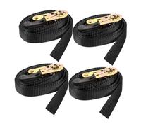Alipis Cinghie di Fissaggio Cricchetto Dispositivo di Tensionamento Set 4 Pezzi Resistente e Regolabile in Poliestere e Ferro per Carico Automotive e Magazzinaggio