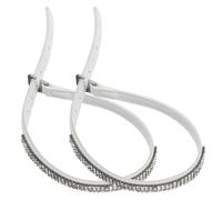 Alipis Cinghie per Scarpe Tacchi Alti in Pelle e Strass Chiari, Design Antiscivolo per Donna, 1 Paio Rimovibili per Evitare la Caduta del Tallone