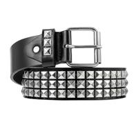 Alipis Cintura Donna in Pelle Pu Rivettata Nera, Cintura Decorativa Resistente Borchie Punk, Accessorio Moda per Uso Quotidiano, Feste e Shopping, Regalo Pratico e Originale
