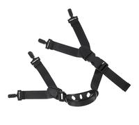 Alipis Cinturino Sottogola per Casco di Sicurezza 2 Pezzi Cinturino Protettivo per Mento in Plastica Stabile e Nylon Comodo e Flessibile Accessorio per Elmetto da Cantiere