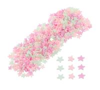 Alipis Ciondoli per Unghie a Stella a Cinque Punte Facili da Usare e Multifunzionali 10 Pezzi in Resina Rosa per Manicure e Accessori per Chioma