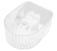 Alipis Ciotola per Manicure in Acrilico Trasparente Ciotola per Ammollo Unghie Supporto Mano Ergonomico Strumento per Rimozione Smalto Gel Adatto a Casa e Salone di Bellezza