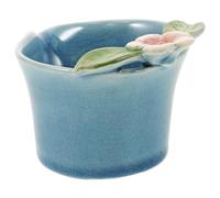 Alipis Ciotola per Oli Essenziali in Ceramica Thailandese Blu per Spa | Compatta e Facile da Pulire, per Maschere Facciali e Uso in Cucina, Stile Moderno
