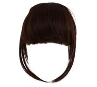 Alipis Clip in Frangetta Finta Donna Estensione Capelli Leggera in Seta ad Alta Temperatura Facile da Tagliare e Riutilizzabile Accessorio Capelli Naturale per Matrimoni e Feste