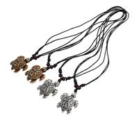 Alipis Collana Pendenti Tartaruga in Resina 4 Pezzi, Stile Europeo Americano, Resistente e Non Graffia la Pelle, per Accessori Personalizzati e Scrapbooking