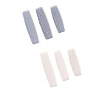 Alipis Confezione Da 6 Spremi-dentifricio in Tubo Rotante Set Di Estrusori Per Il Viso in Plastica 3 Misure Grigio e Bianco.