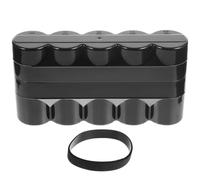 Alipis Contenitore per Pellicola Fotografica in Plastica Rigida Antiurto Coperchio e Silicone Elastico Custodia Nera per 5 Rullini Organizer per Conservazione Pellicole in Camera