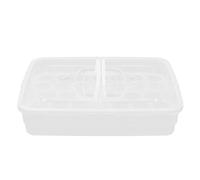 Alipis Contenitore Per Uova Da Frigorifero in Organizer Cucina Multi-scomparto Conservazione Verticale Design Divisorio Protezione Uova Coperchio Impilabile Resistente Riutilizzabile Faci