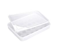 Alipis Contenitore Uova Frigorifero in Plastica Trasparente Impilabile Con Coperchio Portauova Da Frigo Per 24 Uova Organizer Salvaspazio 12X8.6X2.3 Pollici