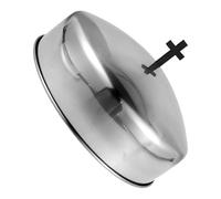 Alipis Coperchio Vassoio Comunione Rotondo in Acciaio Resistente per Piatto Pane e Bicchieri Religiosi Compatibile con Forniture Comunione Accessorio Cerimoniale Elegante per Celebrazioni