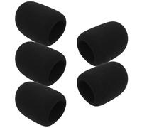 Alipis Copertura Antivento in Spugna per Microfono 5 Pezzi Manicotti Elastici Protettivi per Microfono Portatile Fodera Antivento per Karaoke Podcasting e Spettacoli Live