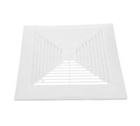 Alipis Copertura di Ventilazione Quadrata per Bagno con Molle Sostitutiva per Ventilatore da Soffitto Ottimizza d Aria e Previene Polvere Facile da Pulire Bianco