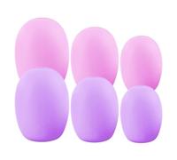 Alipis Copri Pennelli per Make Up in Silicone 6 Pezzi, Custodia Protettiva Portatile per Fondotinta e Ombreggiatura, Cover Riutilizzabili per Pulizia e Conservazione