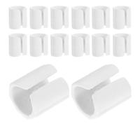 Alipis Coprigambe Antiscivolo per Sedie Tubolari 50 Pezzi in Plastica Morsetti a Forma di U, Protezioni per Pavimenti Delicati come Parquet e Laminato, per Uso in Casa e Ufficio