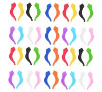 Alipis Coprigambe per Occhiali in Silicone Antiscivolo Set da 40 Pezzi Multicolore Protezioni Leggere e Flessibili per Adulti per Uso Sportivo e Quotidiano