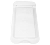 Alipis Copriwater per Bagno in PP Bianco Design Antiscivolo e Finitura Resistente alle Macchie, per Cucina e Bagno Estetica Moderna Minimalista