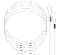 Alipis Corda Trasparente in Nylon 1,5m Anelli per Appendere Quadri Specchi Decorazioni Fili Invisibili Set da 12 Pezzi