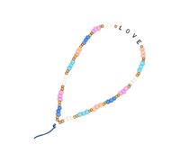 Alipis Cordino per Telefono Perline Colorate in Vetro e Cinturino da Polso Creativo e Resistente Cinghia Decorativa per Accessori Elettronici e Fotocamere Facile da Colore Casuale