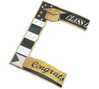 Alipis Cornice per Cabina Fotografica di Carta 48X68 CM per Feste di Laurea 2024 Accessorio Portatile per Foto di Gruppo Decorazione Cartacea Resistente per Eventi Scolastici e