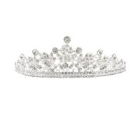 Alipis Corona da Sposa con Strass Brillante Tiara Elegante e Delicata per Nozze Accessorio Regale Femminile Leggera e Resistente per Cerimonie e Compleanni