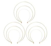 Alipis Corona Halo da 3 pezzi - Fascia per capelli a corona da dea in metallo a 3 strati - Accessorio per capelli per donne, acconciature vintage, cosplay, balli di fine anno e matrimoni