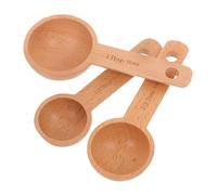 Alipis Cucchiai Dosatori in Legno Di Faggio - Cucchiaio E Cucchiaino - Perfetto Per Natale Capodanno O Inaugurazione Della Casa