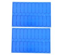Alipis Custodia per Vetrini da Microscopio 2 Pezzi in Plastico Blu, Supporto Multislot Riutilizzabile per Conservazione e Asciugatura Rapida, per Microbiologia e Attività Scientifiche