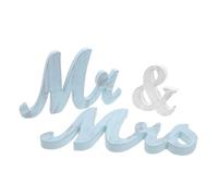 Alipis Decorazioni Nozze in Mr Mrs Lettere Rustiche Vintage per Cerimonia e Ricevimento Centrotavola per Anniversari e Romantici