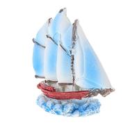Alipis Di Barca A Vela in Miniatura Mediterranea Decorazione Costiera Barca in Resina Decorazione per Feste A Tema Nautico Ornamento Minimalista per Piccola Barca A Vela in