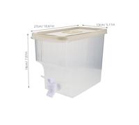 Alipis Dispenser Bevande Trasparente con Rubinetto Antigoccia in Plastica Alimentare Resistente e Facile da per Succhi Freddi Tè e Limonata per Feste e Frigorifero