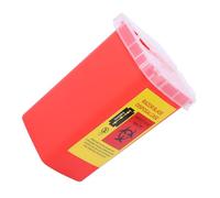 Alipis Dispenser per Lamette da Barba in Plastica Rossa Contenitore per Smaltimento Sicuro in Negozi di Barbiere