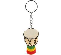 Alipis Djembe Drum Drum African Percussion Charm Key Ring Hing Mini Percussion Strument Ornament Decoration per Borse per Sacchetti per Auto 3Pcs