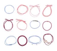 Alipis Elastici per Chioma per Ragazze 24 Pezzi con Perline Decorative, Accessori Semplici alla Moda, per Lavoro come Regalo Colore Casuale