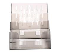 Alipis Espositore da Parete e Scrivania Trasparente per Brochure e Volantini Documenti Versatile per Ufficio e Negozio Supporto Resistente per Menu e Dépliant Design Compatto e