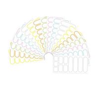 Alipis Etichette Adesive Impermeabili Rimovibili Scrivibili per Bottiglie e Imballaggi Etichette Rettangolari Autoadesive Colorate per Classificazione Libri e Contenitori Set da 18