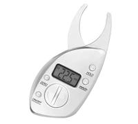 Alipis Fat percentage calipers Misuratore di plica cutanea Body fat caliper measuring tool Portatile e leggero Argento ABS con batteria a bottone 3V per palestra e casa